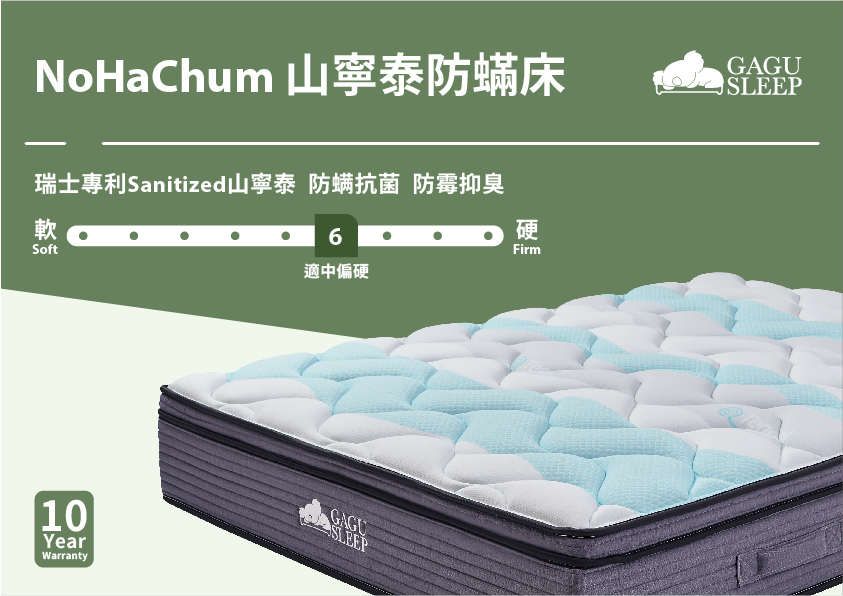 山寧泰防螨床墊